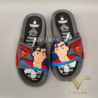 VIDVIEW มีส่งด่วน รองเท้าแตะเด็กชาย Adda 31RB1 Superman ปรับสายได้ แบบสวม ไซส์ 25-35