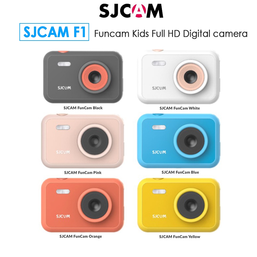 SJCAM FunCam Kids F1 Video HD 720p Action Camera กล้องถ่ายรูป กล้องคุณภาพดี ของขวัญวันเด็ก ของเล่นเด็ก (รับประกัน 1ปี)
