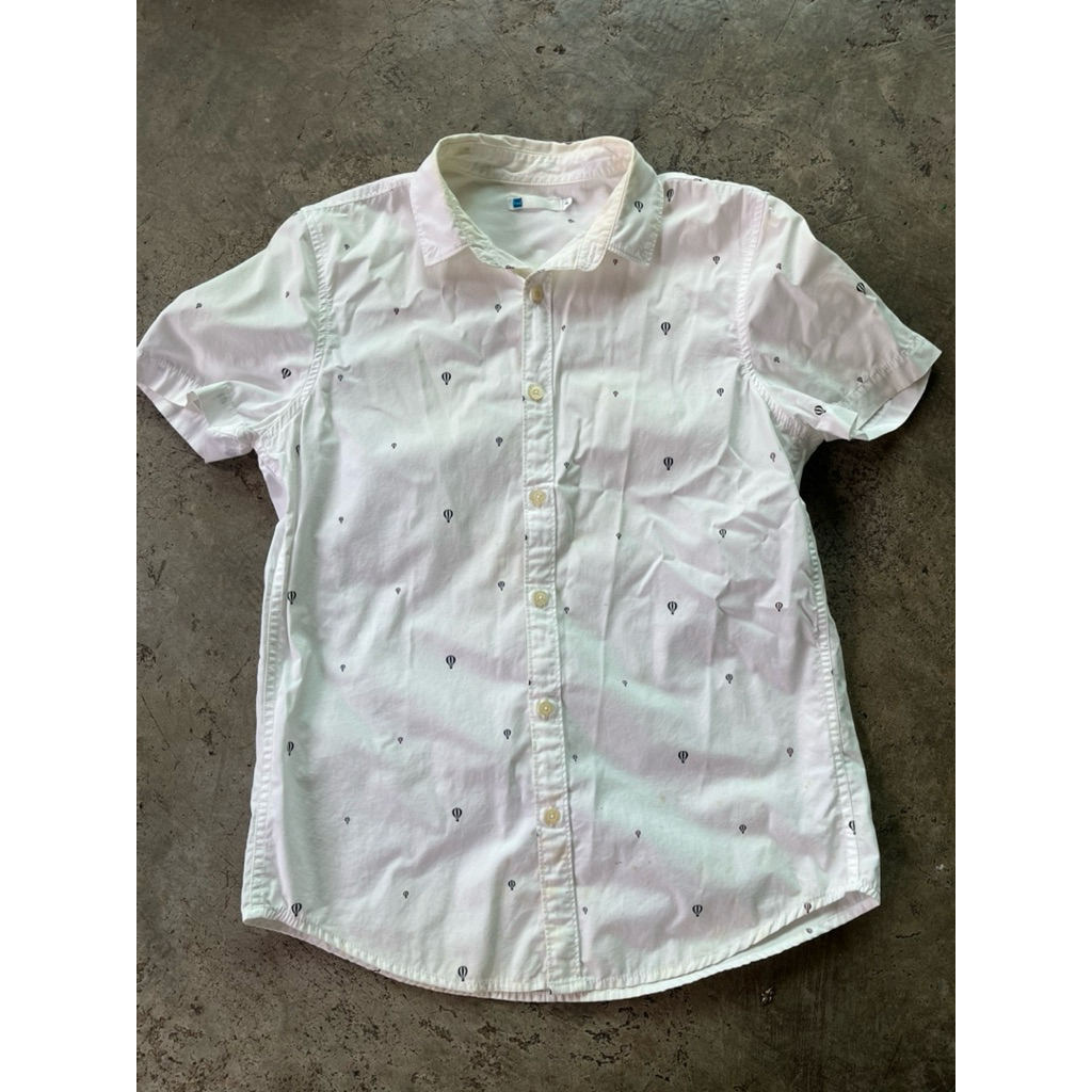 เสื้อเชิ้ตผู้ชายสีขายAllzมือ2แท้