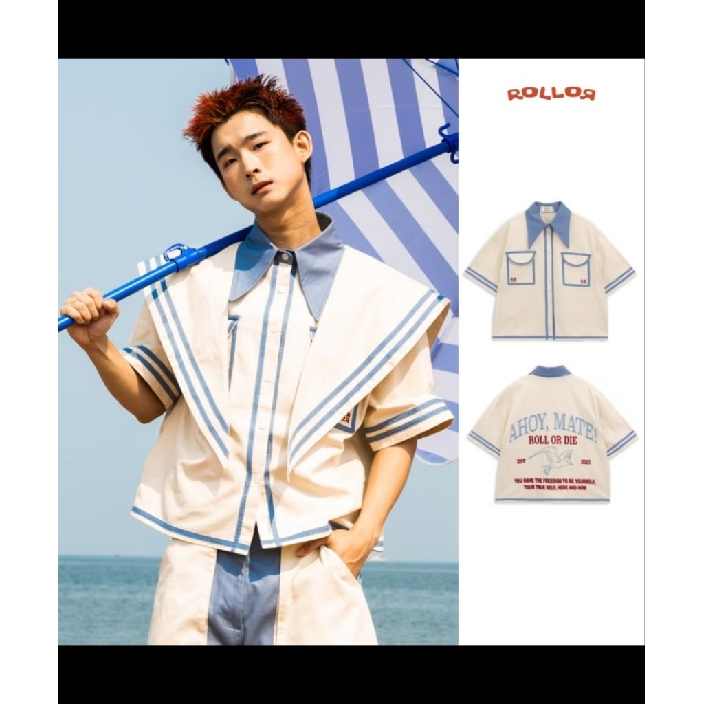 ROLLOR - เสื้อเชิ้ต แขนสั้น Oversize รุ่น SAILOR SHIRT