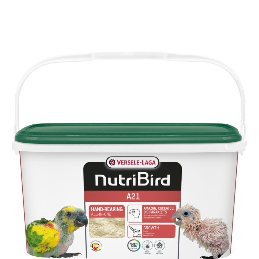 NutriBird A21 อาหารป้อนลูกนก ขนาด 3 kg อาหารลูกป้อนสูตรสมบูรณ์แบบสำหรับนกทุกสายพันธุ์