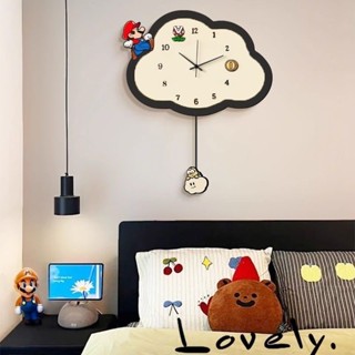 นาฬิกาแขวนเมฆสร้างสรรค์สำหรับห้องนั่งเล่น นาฬิกาอิเล็กทรอนิก…