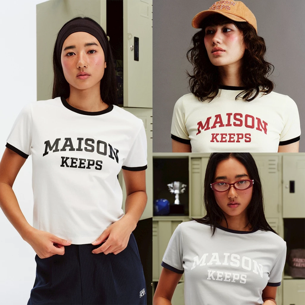 maison KEEPS | The Ringer College Logo Tee | เสื้อยืด สกรีนโลโก้ College