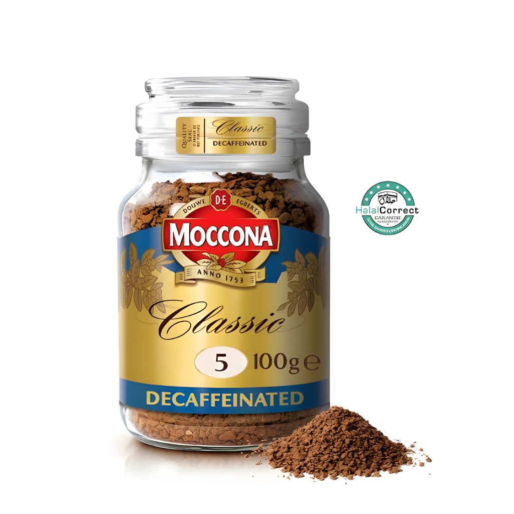 กาแฟ MOCCONA Classic Decaffeinated Freeze Dried Instant Coffee 100g มอคโคน่า คลาสสิค ดีคาฟีเนตเตท กาแฟฟรีซดราย