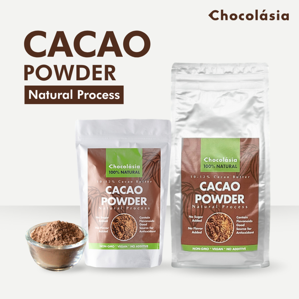 Cacao Powder (NATURAL PROCESS) หรือผงคาเคาแท้ 100% ผลิตด้วยกระบวนการสกัดเย็น รูปที่ 2
