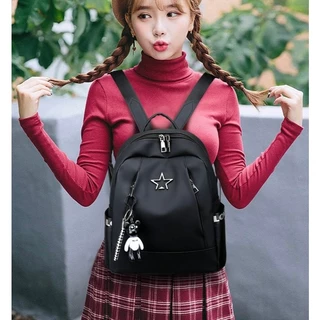 korea กระเป๋าเป้สะพายหลัง กระเป๋าสะพายหลังผู้หญิง backpack women G29(black)