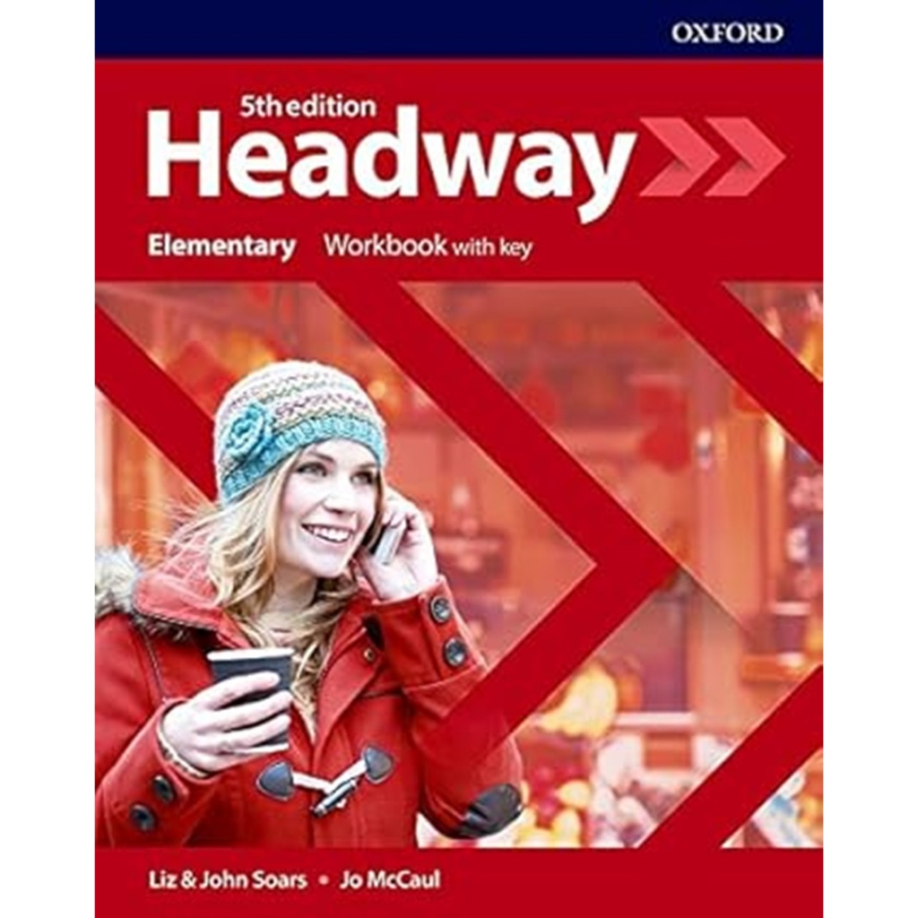 DKTODAY หนังสือแบบฝึกหัด HEADWAY ELEMENTARY:WORKBOOK WITH KEY (5ED)