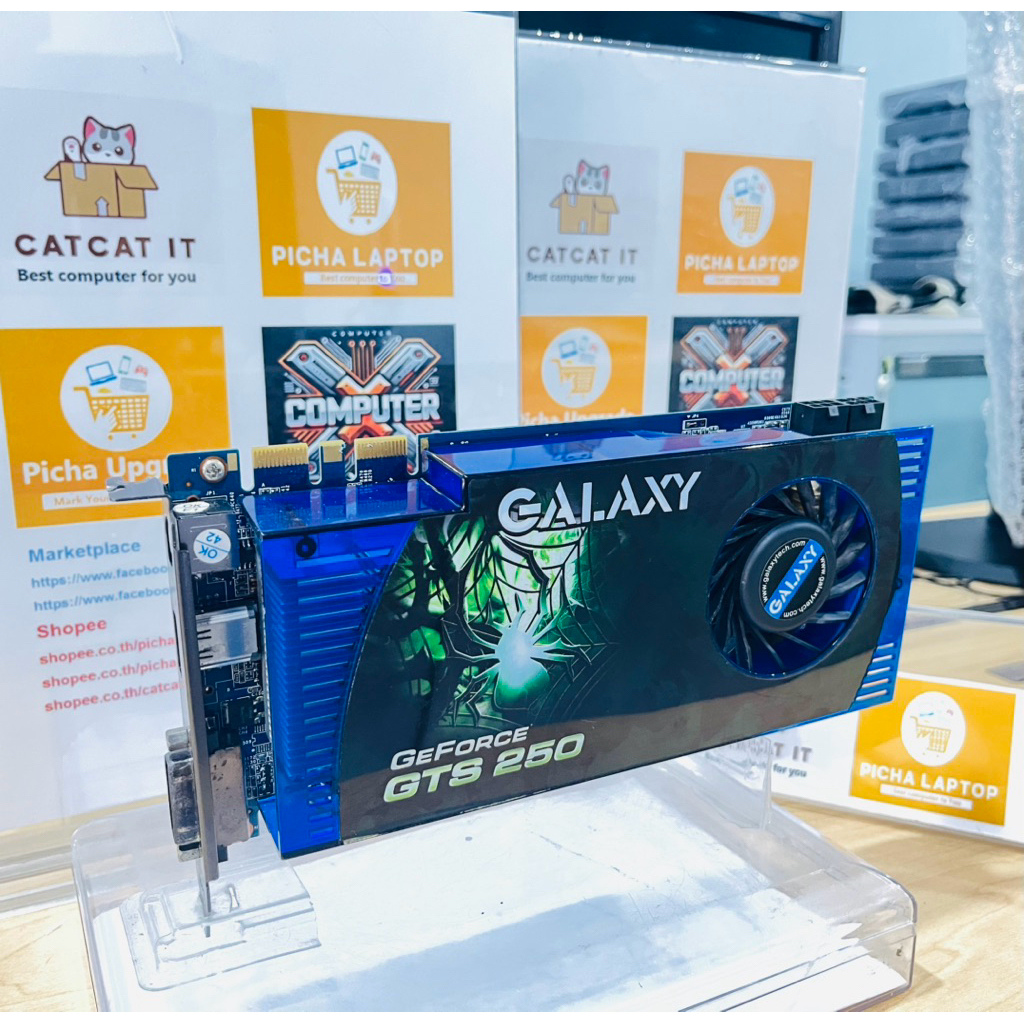 การ์ดจอ GALAXY GF GTS250 512MB GDDR3 256bit HDMI DVI มือสองสภาพดี