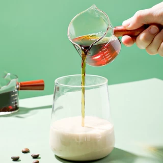 แก้วตวงกาแฟ ถ้วยตวงกาแฟพร้อมสเกล Espresso Measuring Cup ปากแก้วออกแบบให้เทง่าย ลดการหกเลอะขณะริน Simple_office