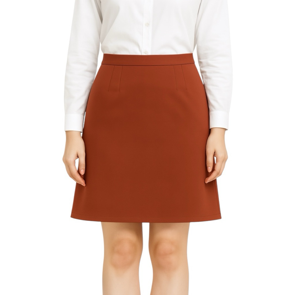 🎊New Arrival 🎊กระโปรงทรงเอ4เกร็ดหน้าผ้าไอด้ามีซับในจร้า20นิ้ว - รูปที่ 5