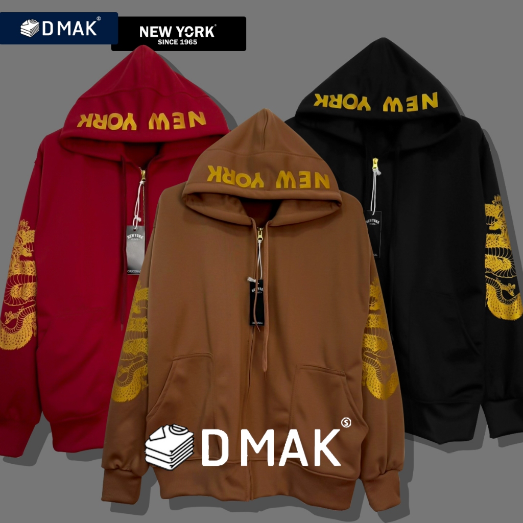 New York 1965 เสื้อแขนยาว เสื้อฮู้ด รุ่นมังกร 2025