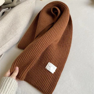 ผ้าพันคอกันหนาว ผ้าหนา สีสดพร้อมส่งจากไทย