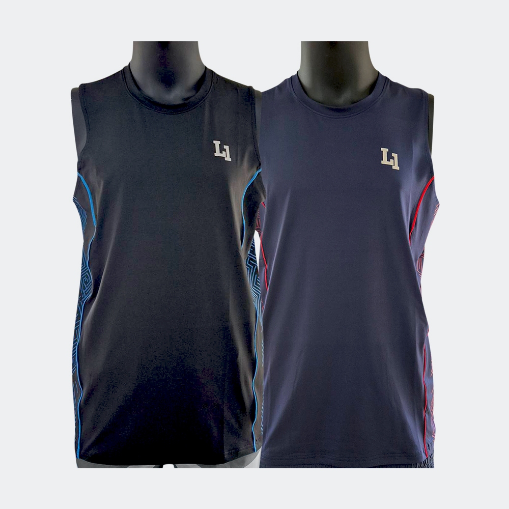 LEAGUE ONE เสื้อแขนกุดผู้ชาย /LGMTRTA-081 (BK,NV)