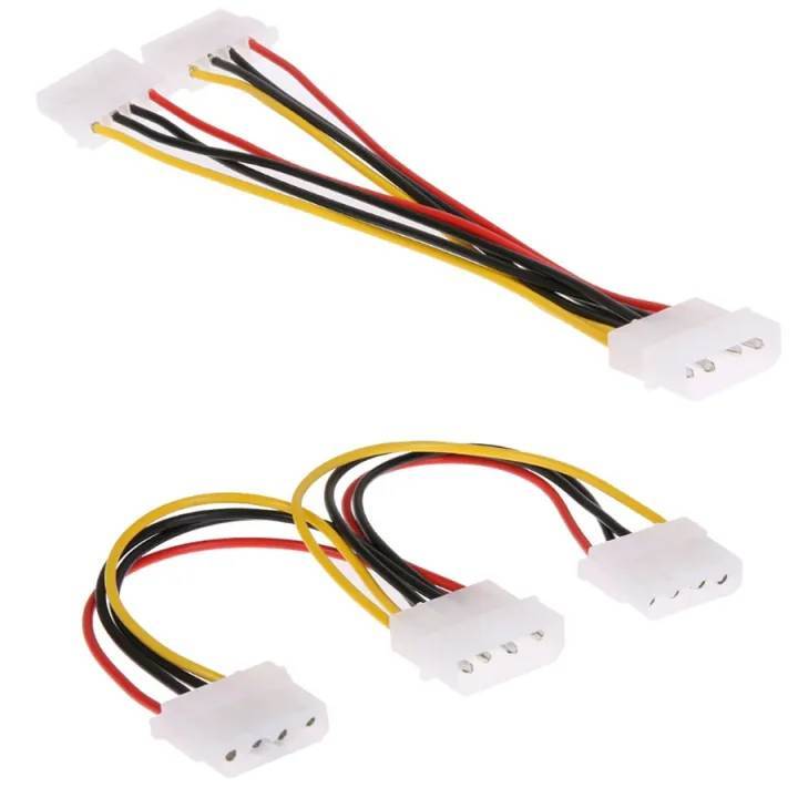 สาย Y เพาเวอร์แบบ IDE 2Way 4pin Power Splitter IDE Cable Molex 1 to 2 ยาว17cm