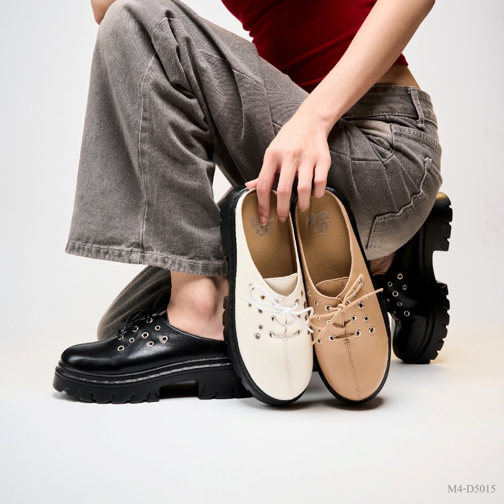 Mellowco รองเท้าโลเฟอร์เปิดส้น Loafer รุ่น Zinnia M4-D5015