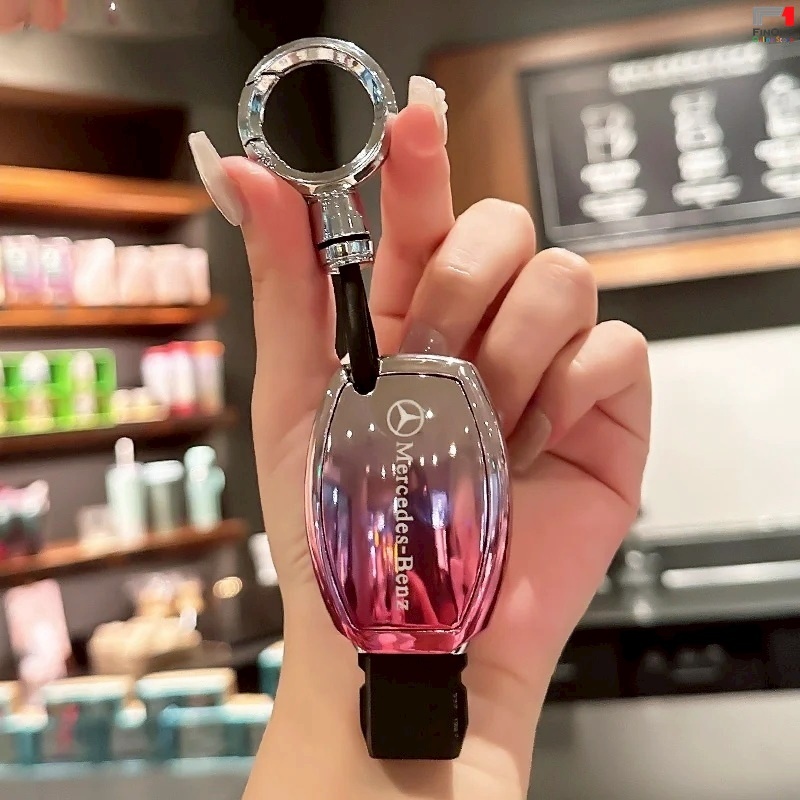 Fin1 เคสกุญแจรีโมตรถเบนซ์สวยๆ วัสดุโครเมี่ยม TPU น้ำหนักเบา ทนทาน สำหรับ Mercedes Benz  No.3637 - รูปที่ 2