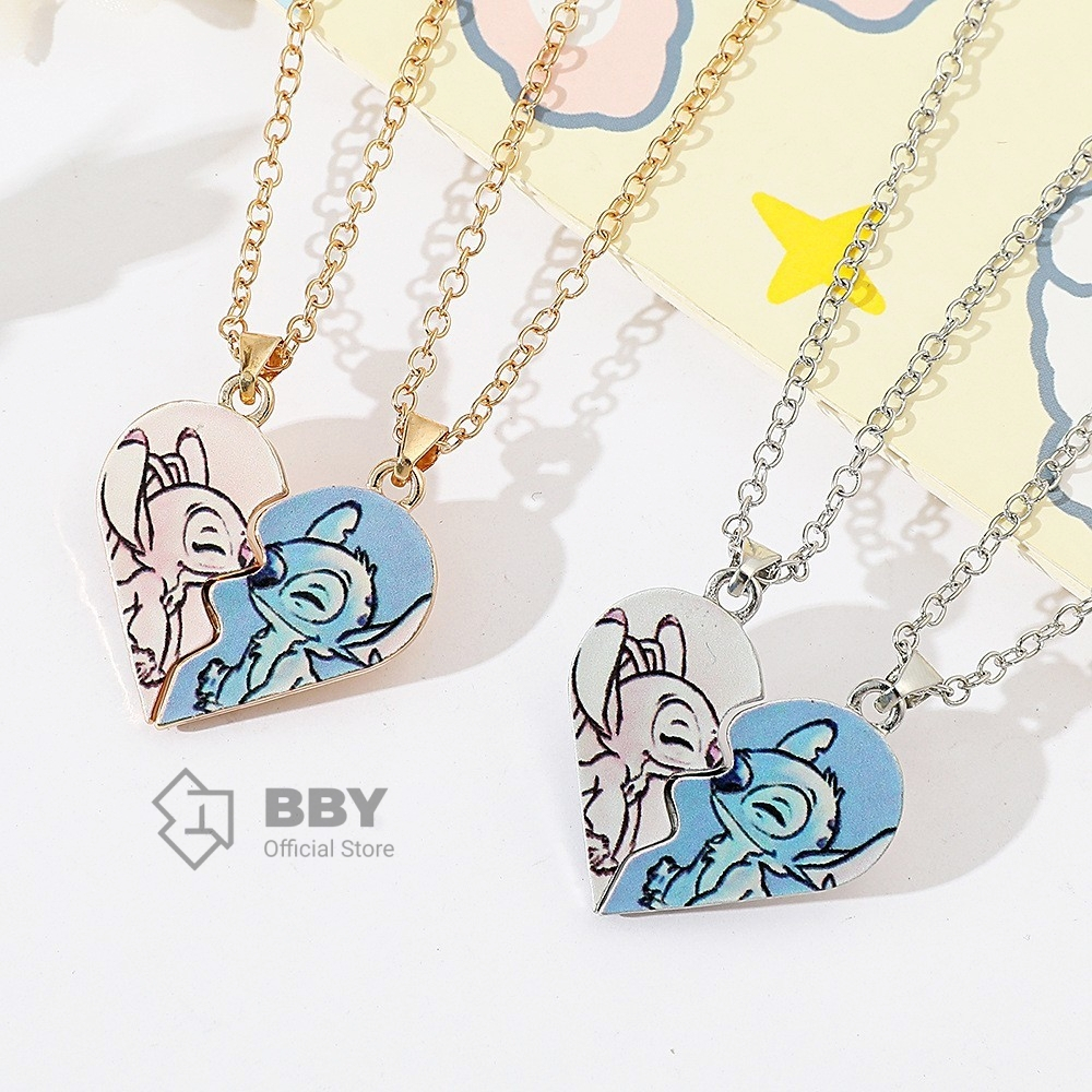 BBY สร้อยคอคู่รักยอดนิยม! แม่เหล็กต่อ拼เทรนด์สุดสร้างสรรค์ 💞 S364