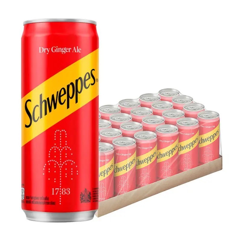 ชเวปส์ เครื่องดื่มน้ำอัดลม ดราย จิงเจอร์เอล 330 มล. x 24 มีจัดส่งแบบ express delivery ได้รับของภายในวัน