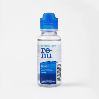 Renu Fresh น้ำยา/แช่/ล้าง/ทำความสะอาดคอนแทคเลนส์ รีนิว เฟรช 60mL *หมดอายุ 10/2026*