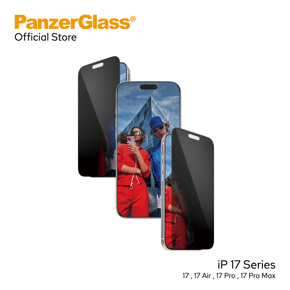 PanzerGlass ฟิล์มกระจกกันรอย กันมองข้าง Ultra Wide Fit Privacy for iP 17 Series