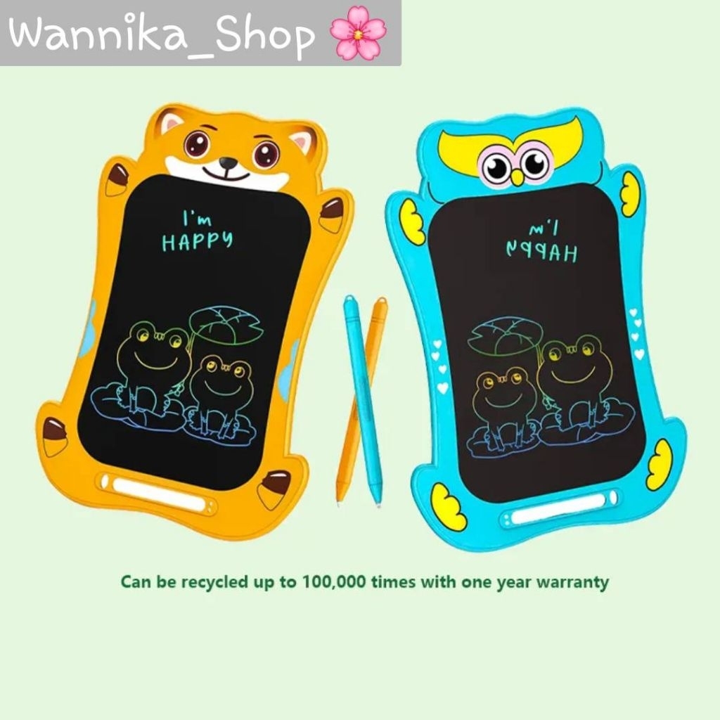กระดานเขียน การ์ตูน กระดานลบได้ LCD WritingTablet กระดานวาดรูป ขกระดานวาดภาพ LCD สำหรับเด็ก ขนาด 10 