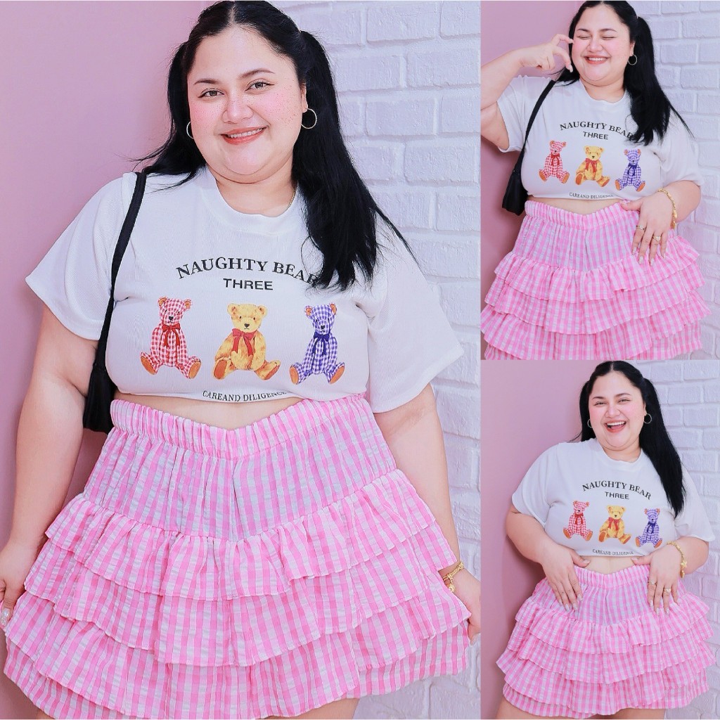 [ ส่งฟรี🔥 ] ก740/ก742 กางเกงขนมชั้น กางเกงกระโปรงขนมชั้น Lolita pants กางเกงขาสั้นคนอ้วน พลัสไซส์ สาวอวบ ทรงสวย ผ้าดีมาก รูปที่ 7
