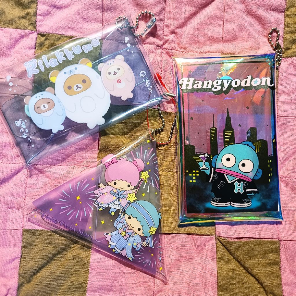 กระเป๋า pvc ใส Sanrio San-x 💥แท้ กระเป๋าใส่บัตร กระเป๋าตัง