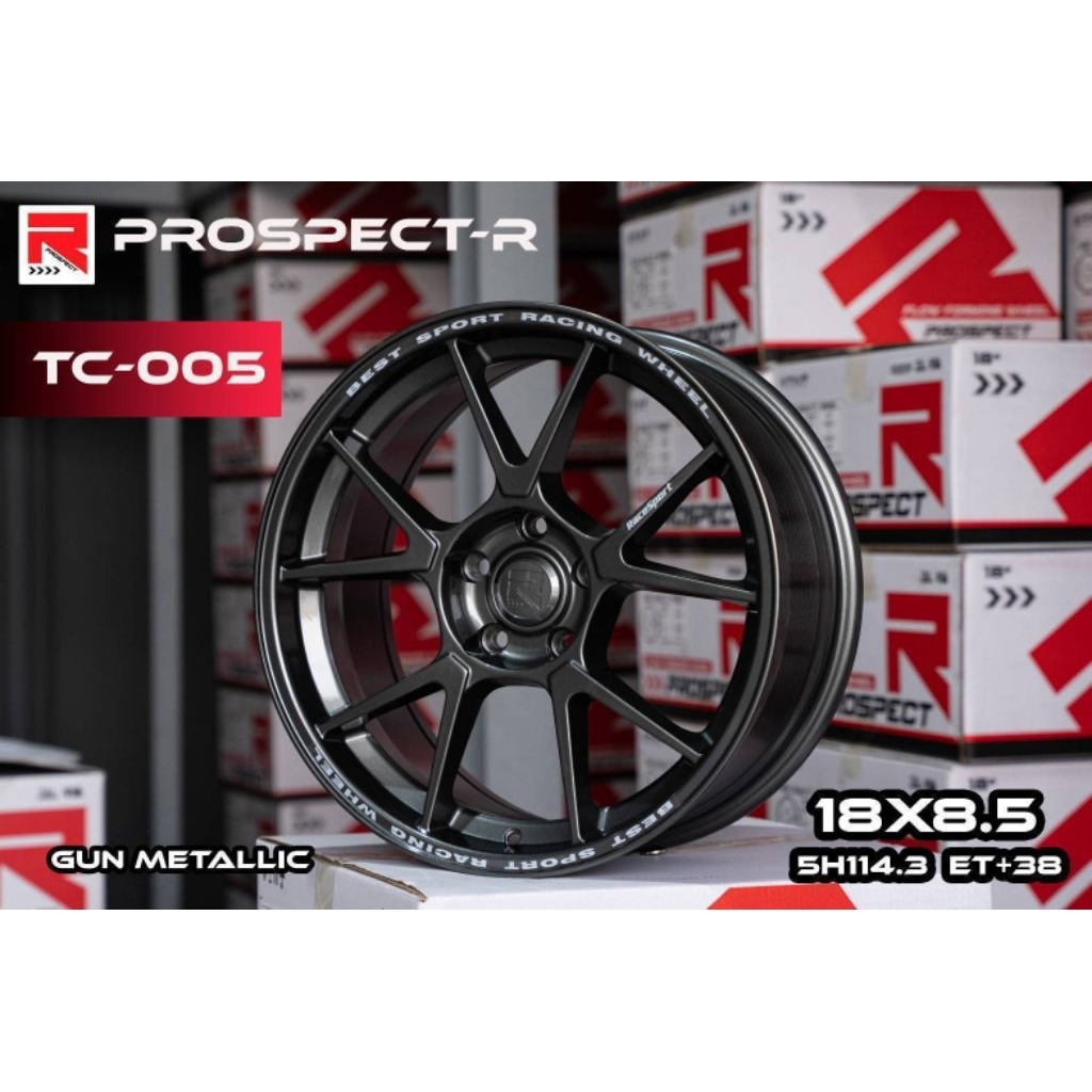 ล้อTC-005 ขอบ18x8.5 ET+38 5รู114.3(งานProspect-R)⭐