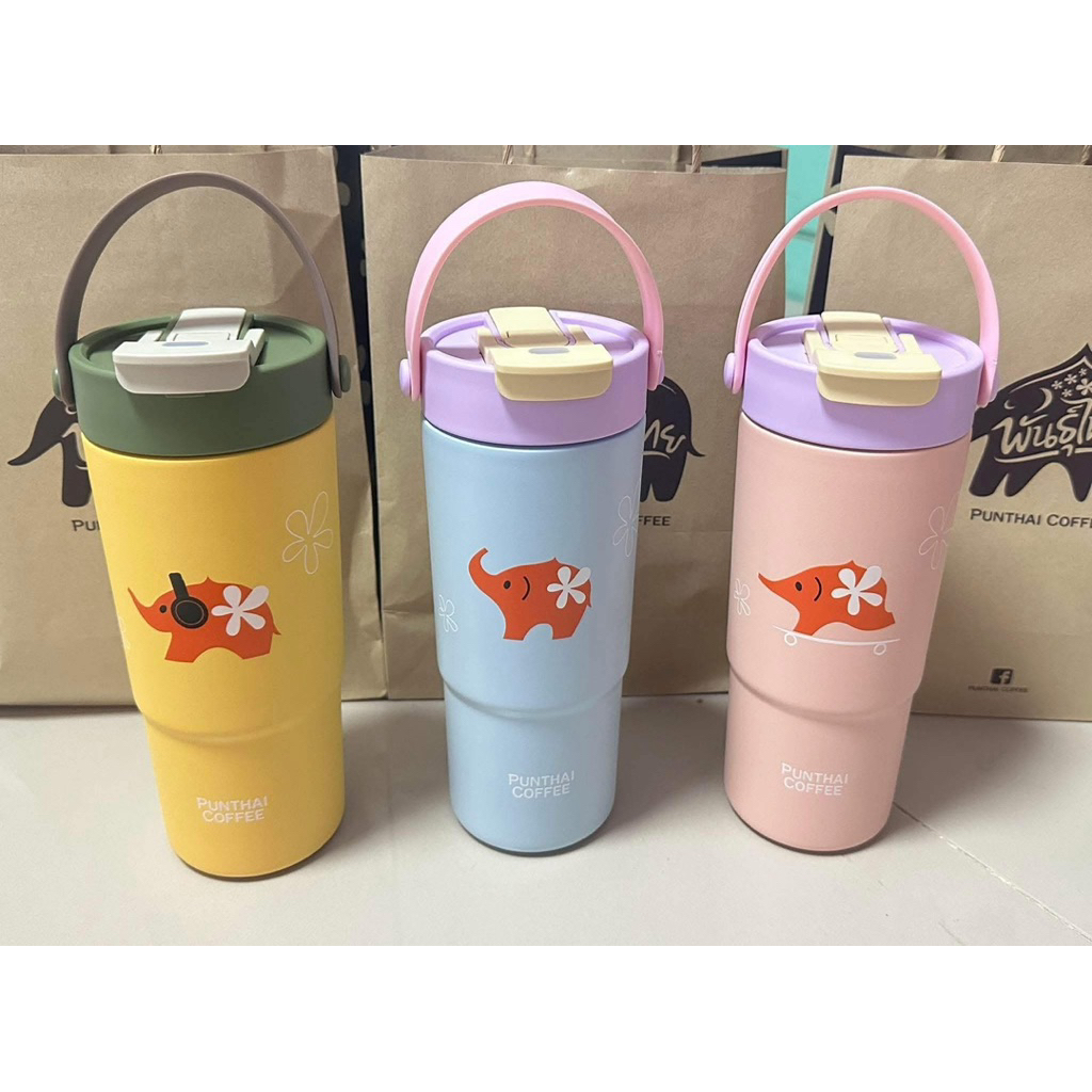 📌พร้อมส่ง📌แก้วเก็บความเย็น PUNTHAI รุ่นใหม่ล่าสุด ขนาด 650 ml. ของแท้