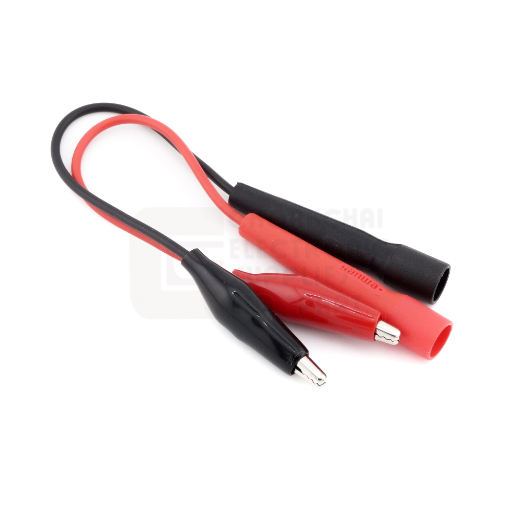 Sanwa CL-14 ปากคีบเสียบสายมิเตอร์ คลิปปากจระเข้ ยาว 0.23ม คุณภาพสูง / สายมิเตอร์ ปากคีบ - รูปที่ 5