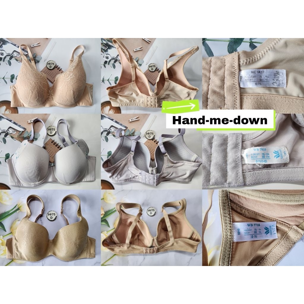 ส่งต่องานไทยWa👉ไซซ์ 34D/D75👉มีโครง ไม่มีฟองเสริม งาน 80%