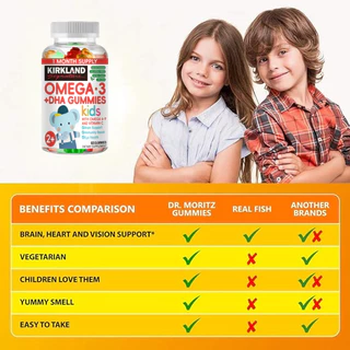 Omega-3 Gummies วยเพิ่มสมาธิและความจำ และเสริมสร้างทักษะการเรียนรู้（โอเมก้า 3）
