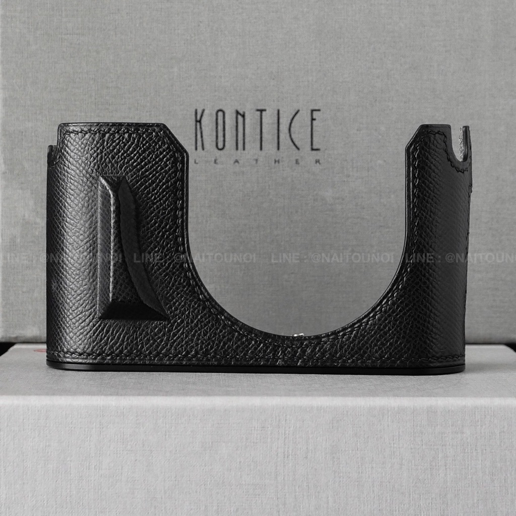 ( Used!! ) Kontice Half Case Black ( Small HandGrip ) For Q3 Hand Made 100% < Like New >