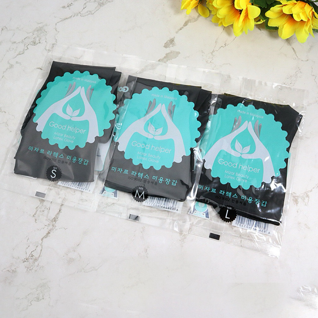 พร้อมส่งด่วน ถุงมือยาง พาราเกรดเอเหนื่ยวทนทานใช้งานดีเหมาะสำหรับช่างทำผมกันสีกันเคมี