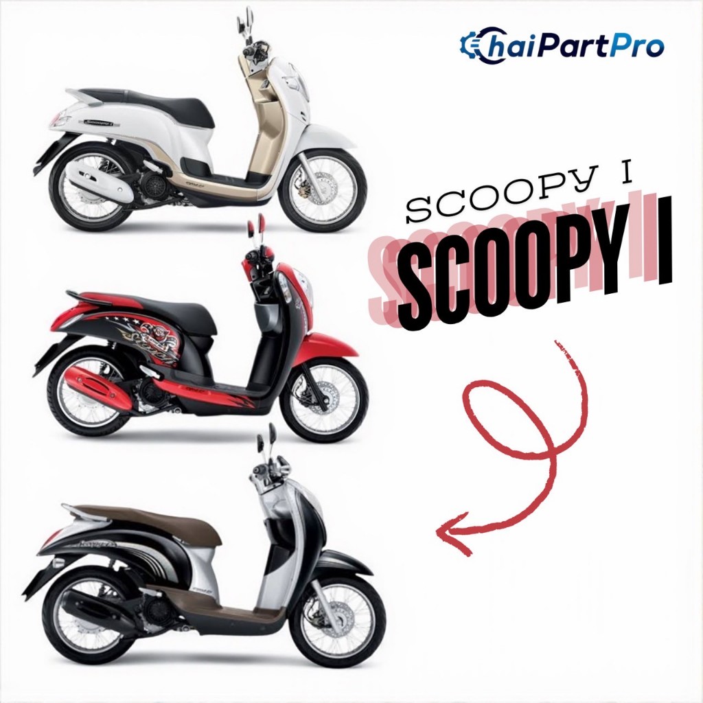 Scoopy-i ทุกปี หนังหุ้มเบาะ sr autopart [แบบแม็กเย็บ] เปลี่ยนเบาะมอเตอร์ไซค์ให้กลับมาดูใหม่[102-116]