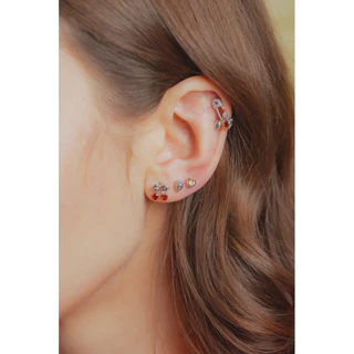 More Than Piercing: MP16 Cherry Bowie *waterproof* (Ms.Berry Collection) (1 pc) จิวหู/ต่างหู