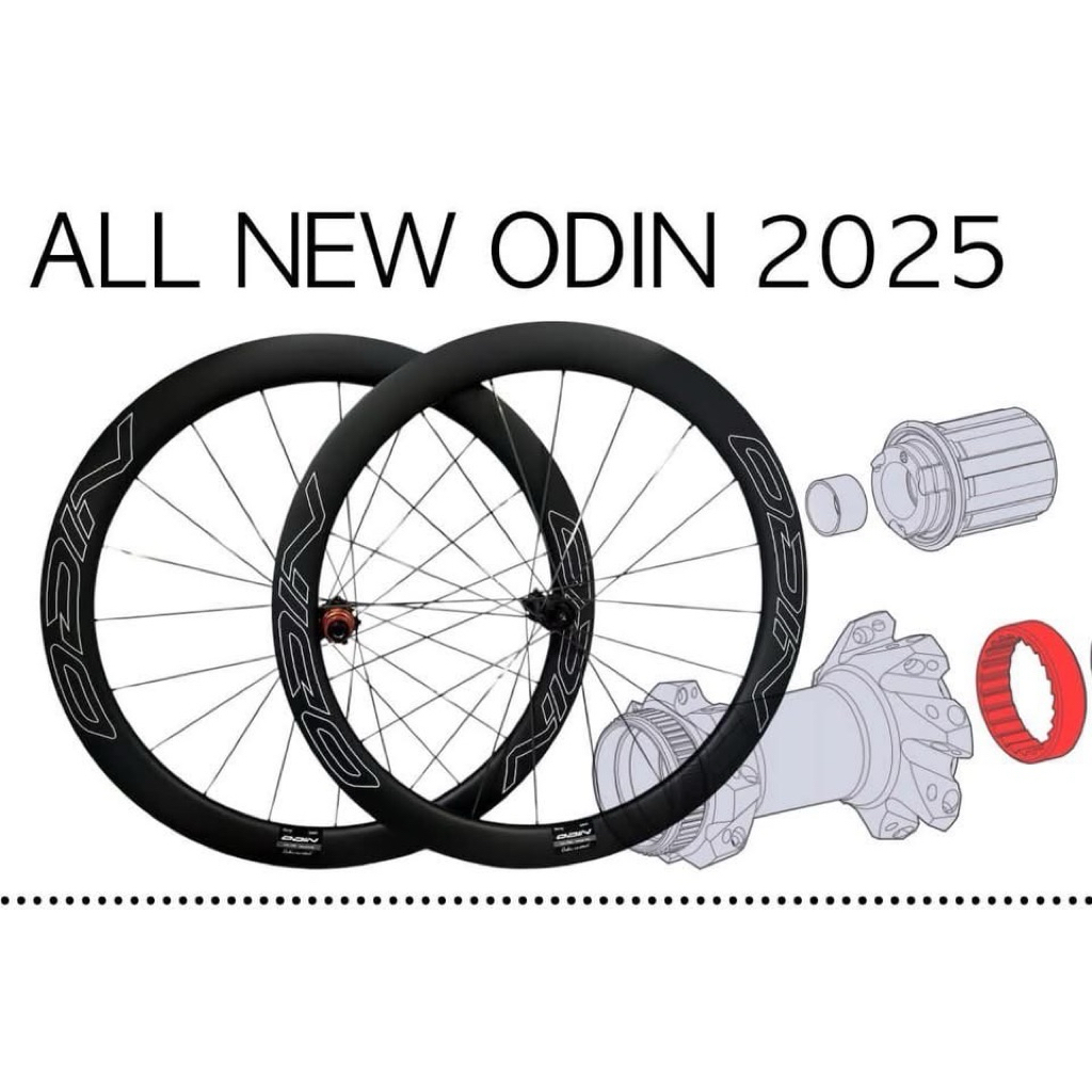 [New 2025] ล้อ ODIN 50/50mm 60/60mm ซี่คาร์บอน ล้อเสือหมอบ Disc ล้อคาร์บอนสุดเบา รับรอง UCI