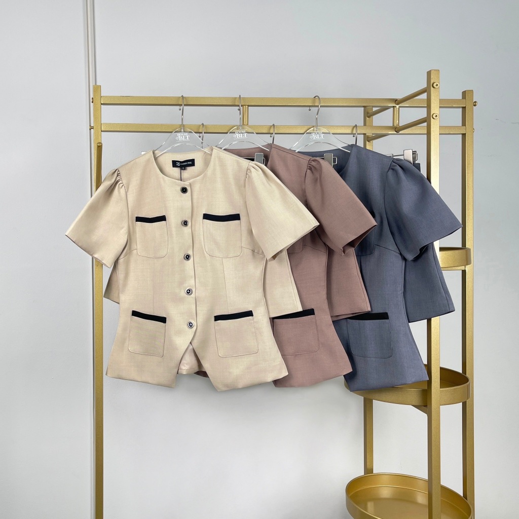 25 TWENTY FIVE ชุดเซ็ทเสื้อ+กางเกงขาสั้น ใส่ทำงาน