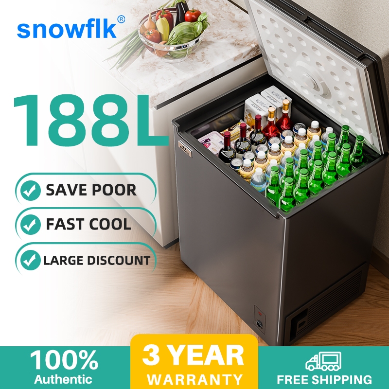 ตู้แช่แข็งเย็นเร็วความจุใหญ่สำหรับใช้ในบ้านและเช่าซื้อประหยัดไฟราคาถูกแบบเปิดฝาเดี่ยวระบบจัดส่งเร็วค