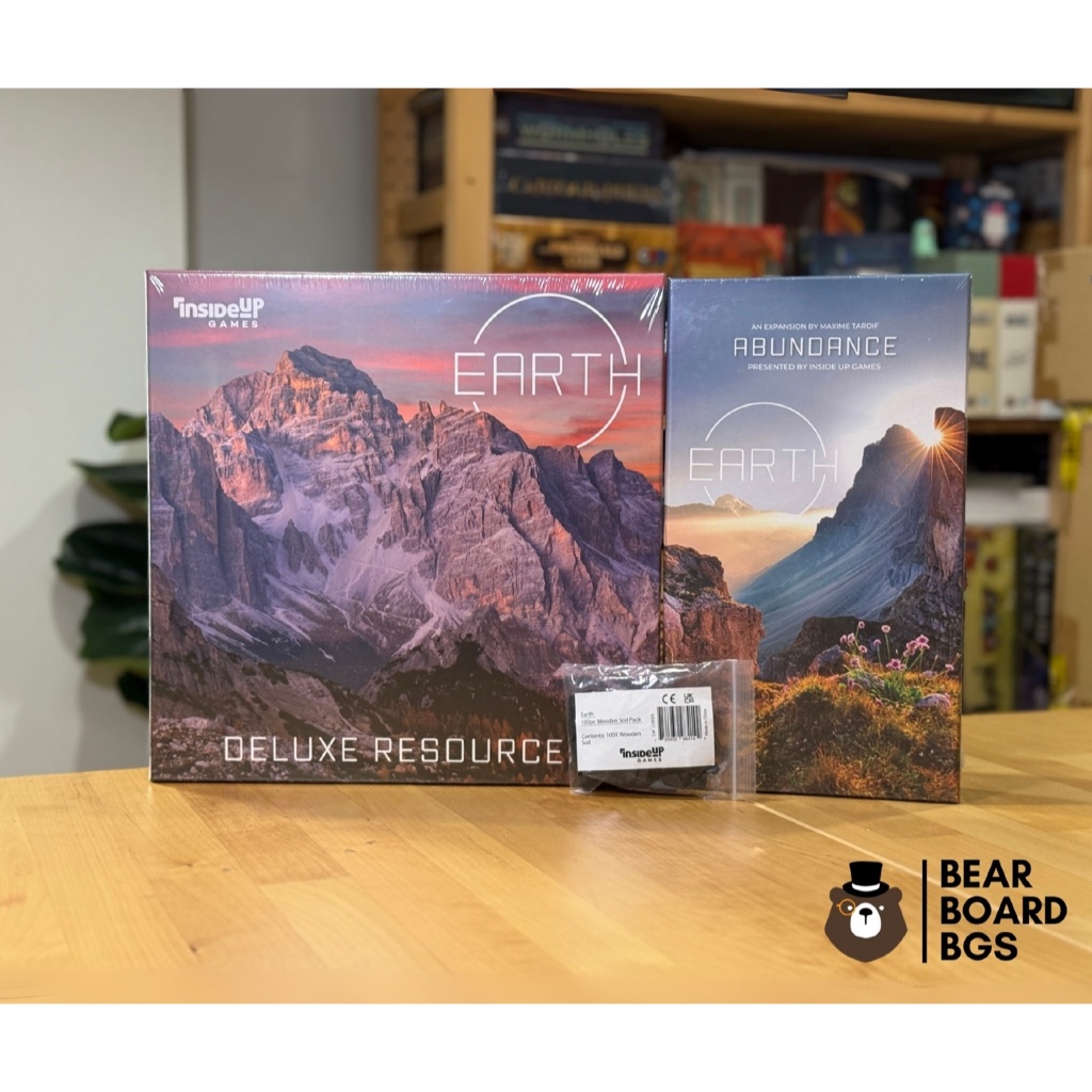 Earth: Abundance + Deluxe Resources + Wooden Soil Token ภาคเสริมบอร์ดเกมของแท้