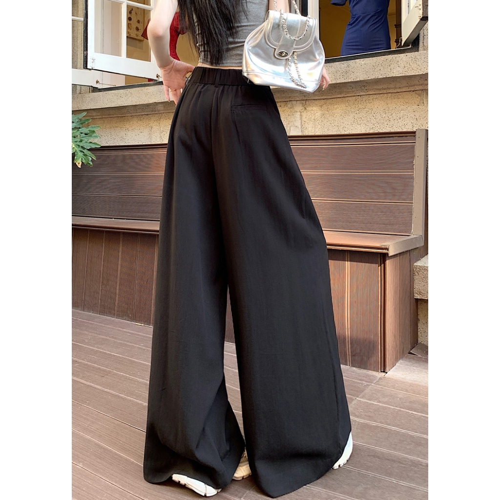 กางเกงขายาง กางเกงขากว้าง ทรงหลวม ใส่กับอะไรก็เริ่ด มีทั้งหมด4สี#91237 - รูปที่ 7