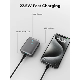 [Grey] AUKEY Spark Mini พาวเวอร์แบงค์ชาร์จเร็ว 10000 / 20000mAh PD 20W & SCP 22.5W PB-Y55/PB-Y57