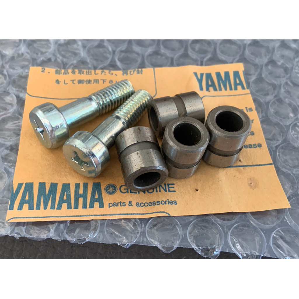 Yamaha Y80 Mate80 U J น็อตขาไก่ พร้อมบูช โช๊คหน้า แท้ ทั้งหมด1ชุด ตามรูป