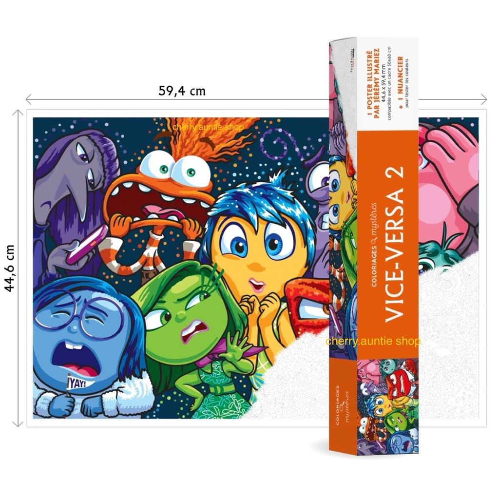 พร้อมส่ง ลิขสิทธิ์แท้ Disney โปสเตอร์ภาพระบายสีตามตัวเลข แผ่นใหญ่จุใจ 44.6*59.4ซม แพ๊คมาในกล่องสวยงาม นำเข้าจากยุโรป