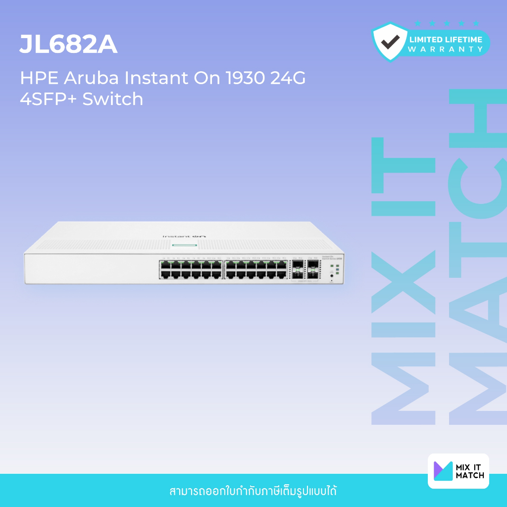 Aruba Instant On 1930 Switch 24G (JL682A) 24 Port + 4 Port SFP