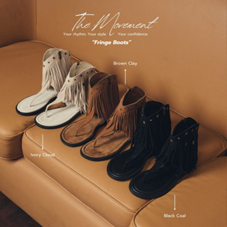 Savvy.bkk รุ่น Fringe Boots (Size 36-40) รองเท้าผู้หญิง รองเ…