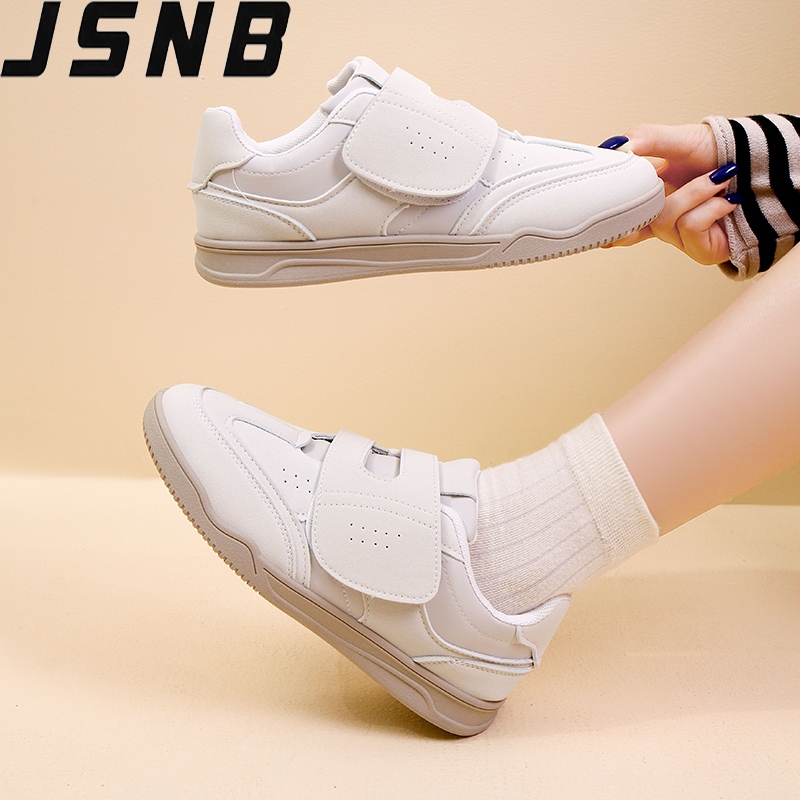 รองเท้าสปอร์ตสตรี ไซส์ 36-42 - รองเท้าแตะติดแผ่นแป้ง ล้ำสมัย สวมใส่ง่าย ใส่ไปวิ่งไปช้อปก็ได้