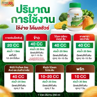 อาหารเสริมพืช ไคโตซานบริสุทธิ์ ผลดก ใบเขียว ต้นสวย โตไว ตรา เอโกรว A Grow