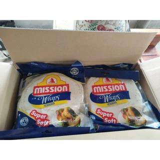 แผ่นแป้งเคบับMission wraps ขนาด360กรัมมี4รสชาติ