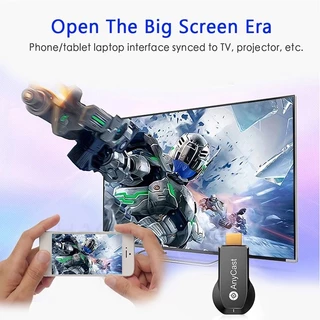 ตัวรับสัญญาณไวไฟ Wireless WiFi Display TV Anycast M2 Plus เชื่อมต่อมือถือไปทีวี รองรับมือถือ/PC/laptop/Projector/TV